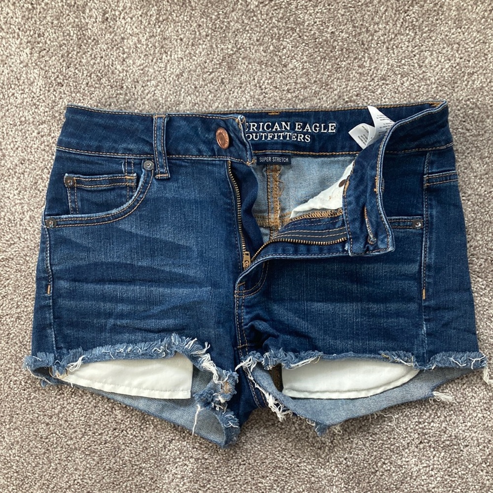 American Eagle 4 high waisted stretch shorts